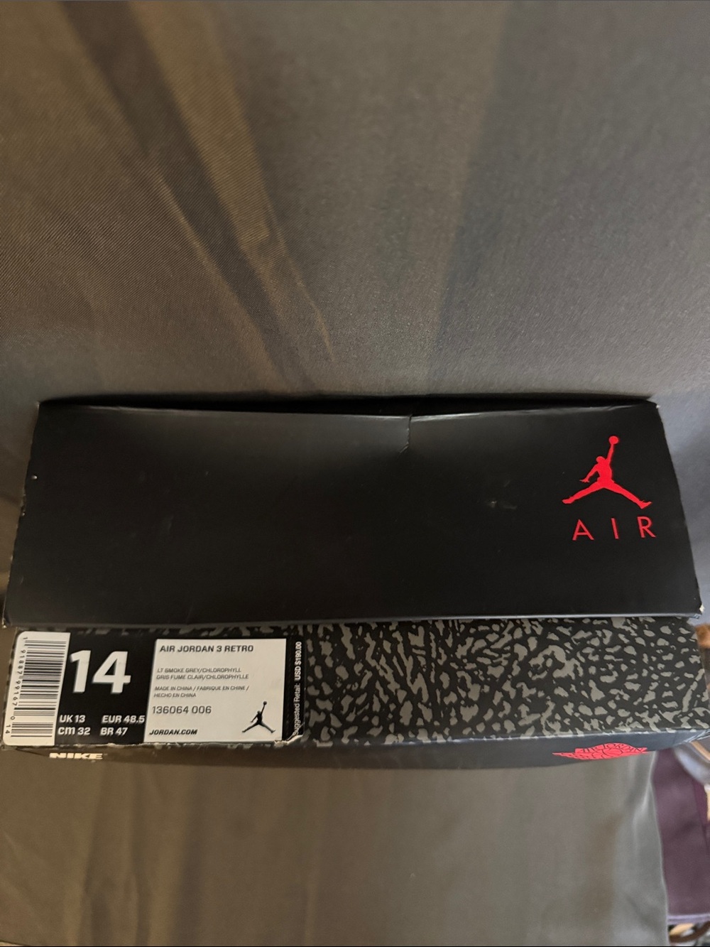 NIB Nike Air Jordan 3 Retro “Chlorophyll”